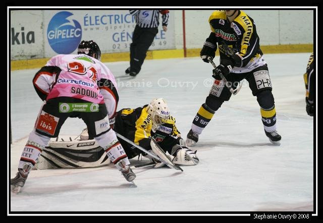 Photo hockey match Rouen - Amiens  le 06/12/2008
