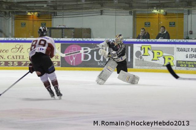 Photo hockey match Rouen - Morzine-Avoriaz le 23/12/2013