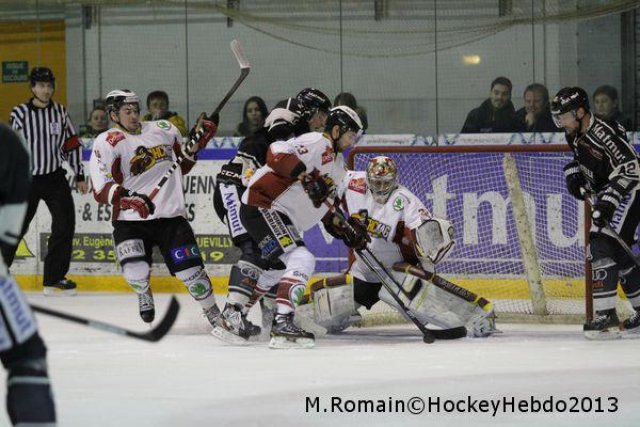 Photo hockey match Rouen - Morzine-Avoriaz le 23/12/2013