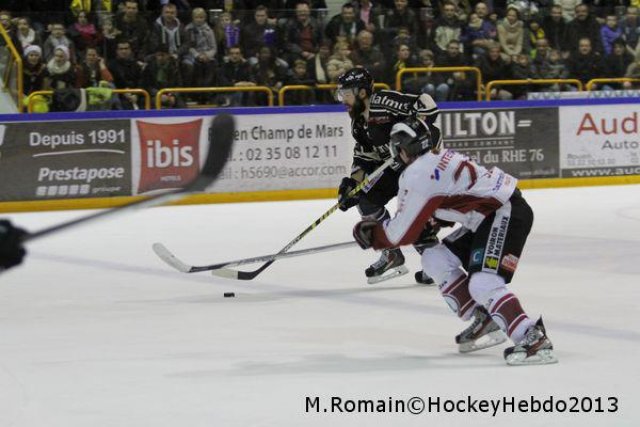 Photo hockey match Rouen - Morzine-Avoriaz le 23/12/2013