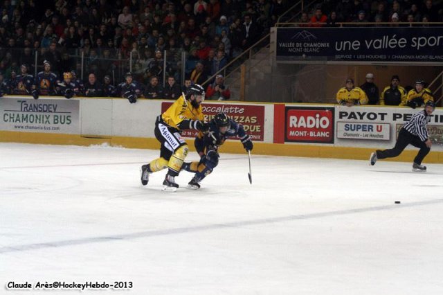 Photo hockey match Chamonix  - Rouen le 27/12/2013