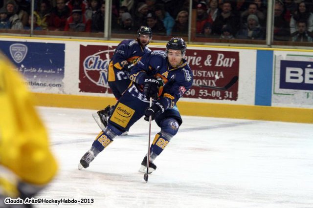 Photo hockey match Chamonix  - Rouen le 27/12/2013