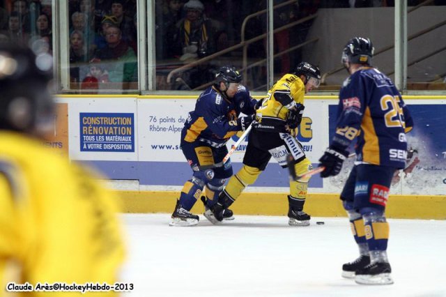 Photo hockey match Chamonix  - Rouen le 27/12/2013