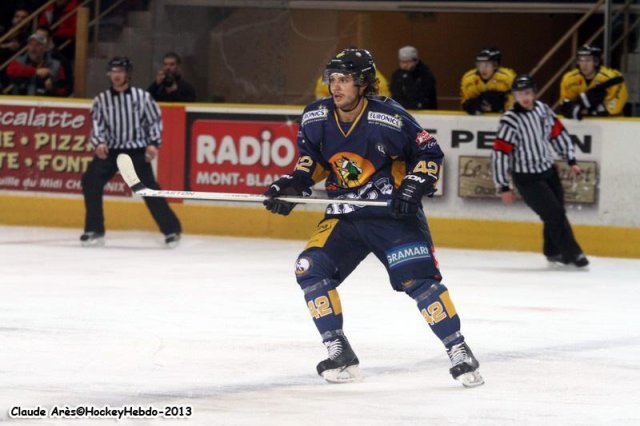 Photo hockey match Chamonix  - Rouen le 27/12/2013