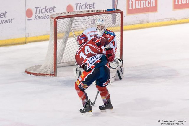Photo hockey match Lyon - Cholet  le 28/12/2013