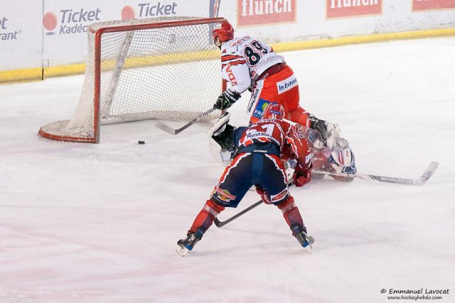 Photo hockey match Lyon - Cholet  le 28/12/2013