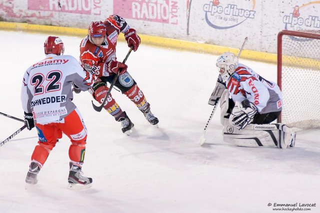 Photo hockey match Lyon - Cholet  le 28/12/2013