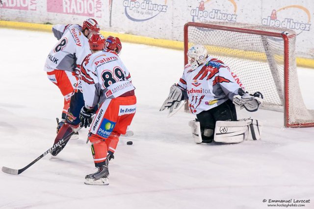 Photo hockey match Lyon - Cholet  le 28/12/2013