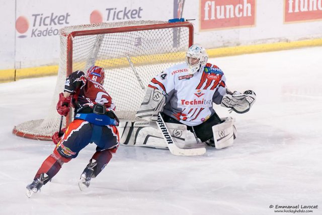 Photo hockey match Lyon - Cholet  le 28/12/2013