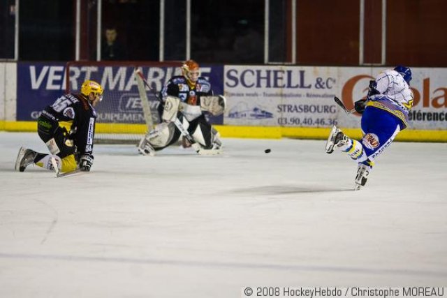 Photo hockey match Strasbourg  - Villard-de-Lans le 06/12/2008