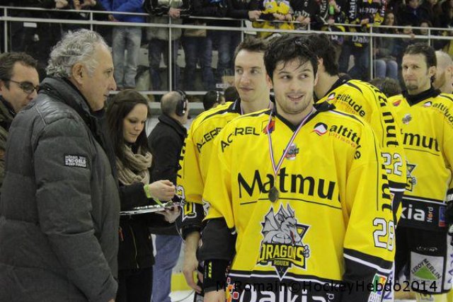 Photo hockey match Chamonix  - Rouen le 02/01/2014