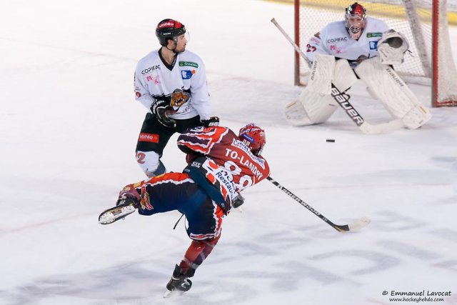 Photo hockey match Lyon - Bordeaux le 04/01/2014