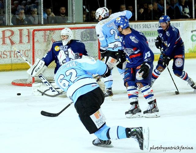Photo hockey match Briançon  - Brest  le 04/01/2014