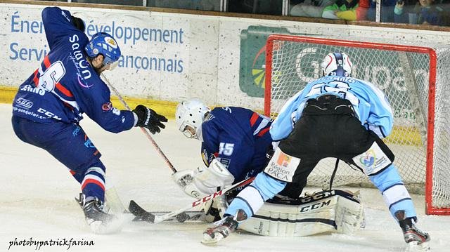 Photo hockey match Briançon  - Brest  le 04/01/2014