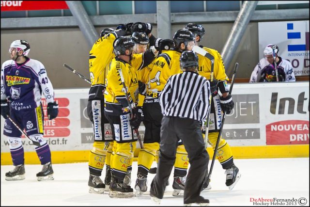 Photo hockey match Epinal  - Rouen le 04/01/2014