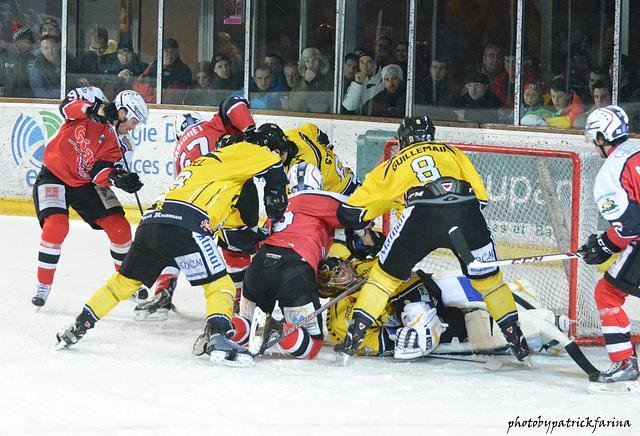 Photo hockey match Briançon  - Rouen le 07/01/2014