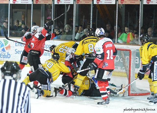 Photo hockey match Briançon  - Rouen le 07/01/2014