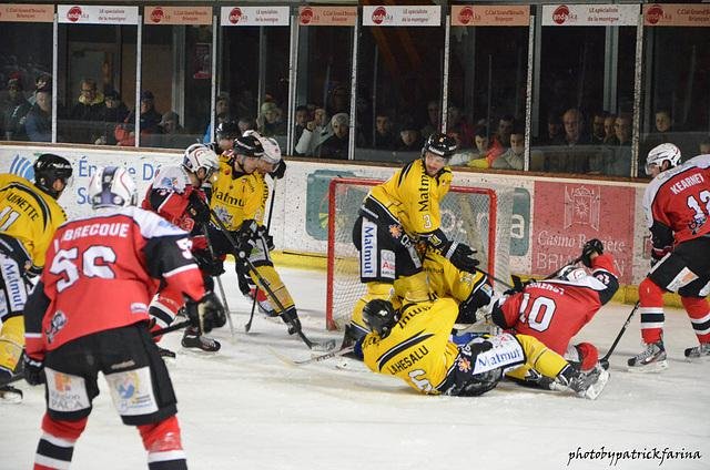 Photo hockey match Briançon  - Rouen le 07/01/2014