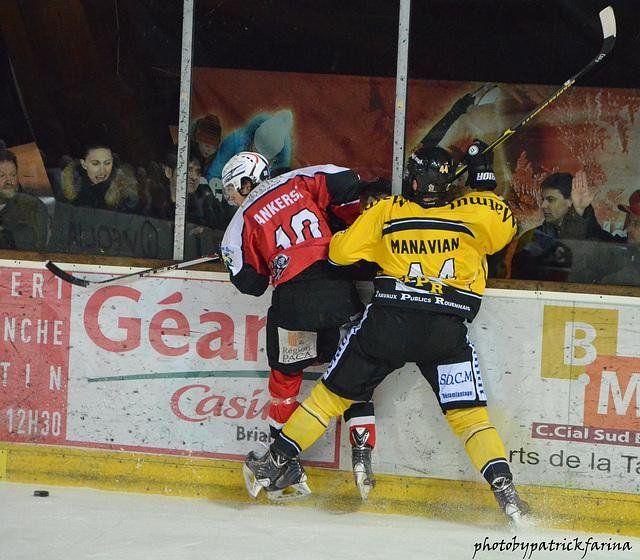 Photo hockey match Briançon  - Rouen le 07/01/2014