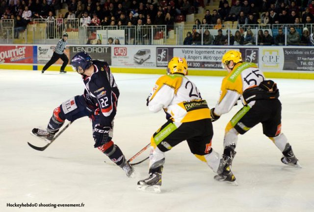 Photo hockey match Angers  - Strasbourg  le 11/01/2014