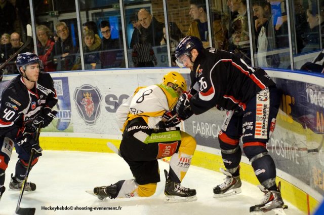 Photo hockey match Angers  - Strasbourg  le 11/01/2014