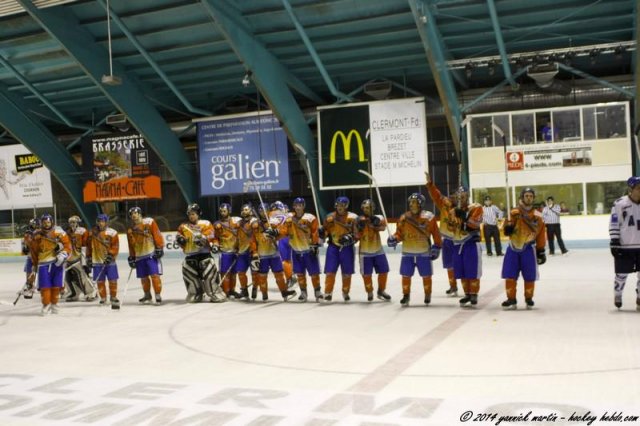 Photo hockey match Clermont-Ferrand - Paris (FV) le 11/01/2014