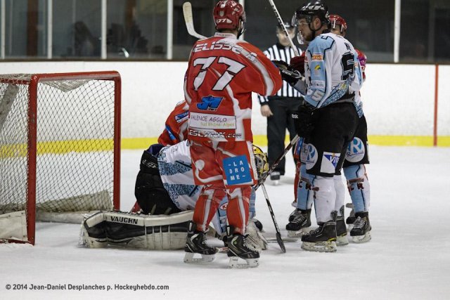 Photo hockey match Valence - Tours  le 11/01/2014