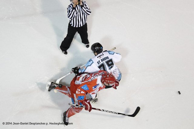 Photo hockey match Valence - Tours  le 11/01/2014
