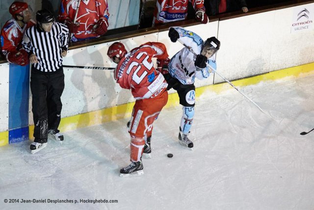 Photo hockey match Valence - Tours  le 11/01/2014