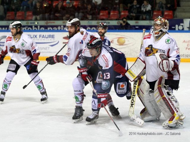 Photo hockey match Grenoble  - Morzine-Avoriaz le 14/01/2014