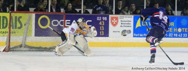 Photo hockey match Brest  - Strasbourg  le 18/01/2014