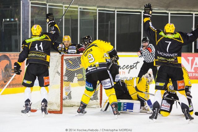 Photo hockey match Strasbourg  - Rouen le 21/01/2014
