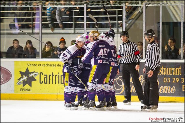 Photo hockey match Epinal  - Caen  le 24/01/2014