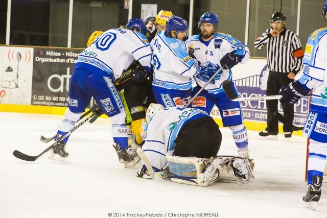 Photo hockey match Strasbourg  - Villard-de-Lans le 01/02/2014