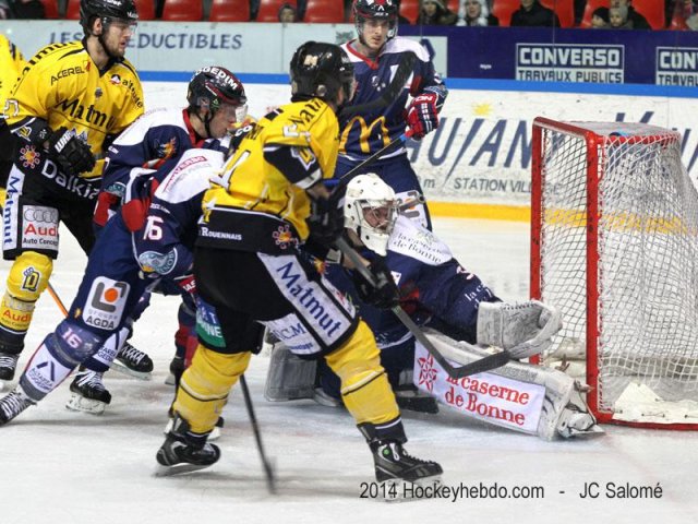 Photo hockey match Grenoble  - Rouen le 01/02/2014