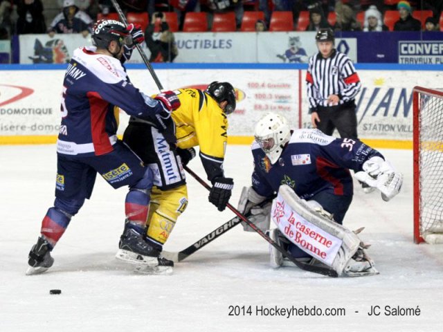 Photo hockey match Grenoble  - Rouen le 01/02/2014
