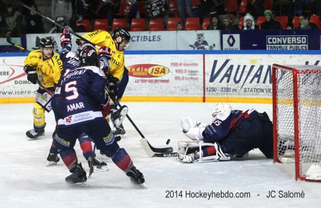 Photo hockey match Grenoble  - Rouen le 01/02/2014