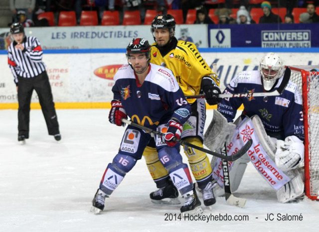 Photo hockey match Grenoble  - Rouen le 01/02/2014