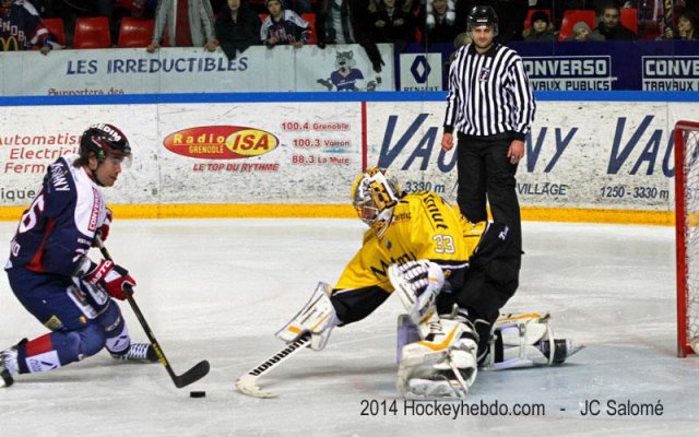 Photo hockey match Grenoble  - Rouen le 01/02/2014