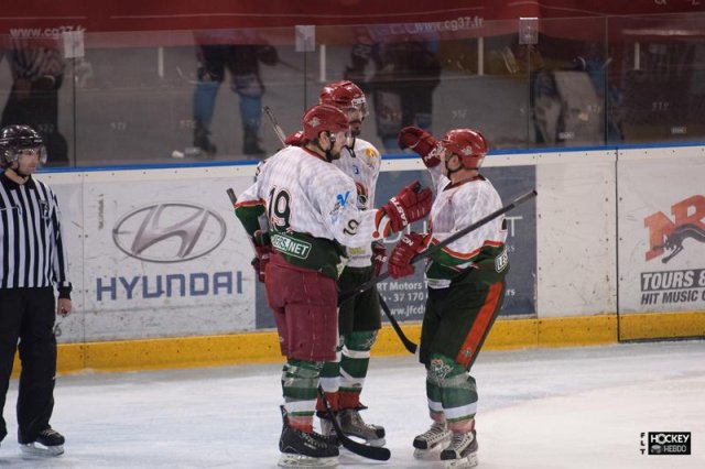 Photo hockey match Tours  - Cergy-Pontoise le 08/02/2014