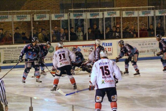 Photo hockey match Angers  - Grenoble  le 13/12/2008