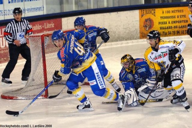 Photo hockey match Villard-de-Lans - Rouen le 13/12/2008