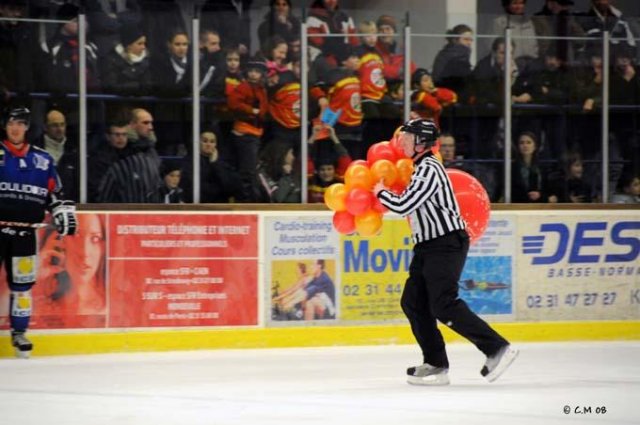 Photo hockey match Caen  - Bordeaux le 13/12/2008