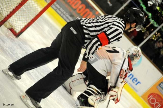 Photo hockey match Caen  - Bordeaux le 13/12/2008