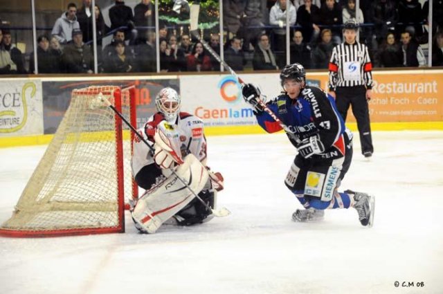 Photo hockey match Caen  - Bordeaux le 13/12/2008
