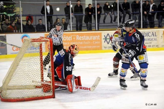 Photo hockey match Caen  - Bordeaux le 13/12/2008