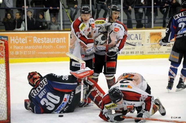 Photo hockey match Caen  - Bordeaux le 13/12/2008
