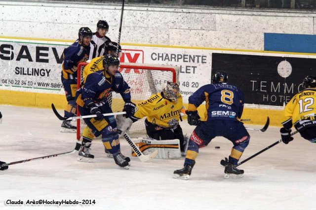 Photo hockey match Chamonix  - Rouen le 04/03/2014