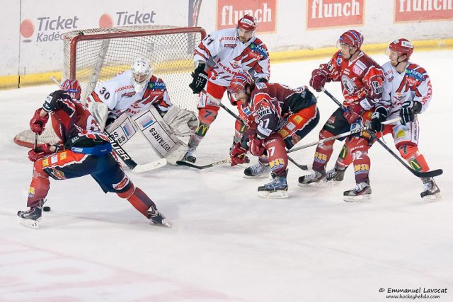 Photo hockey match Lyon - Cholet  le 15/03/2014