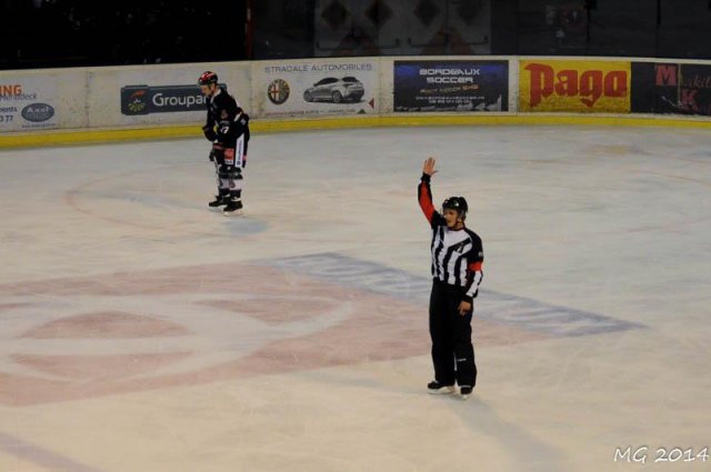 Photo hockey match Bordeaux - Mulhouse le 22/03/2014